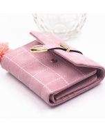 Stylish Women Candy Color Small Wallet Short Purse For Women
