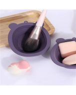 1pc Silicone Makeup Brush Cleaning Bowl