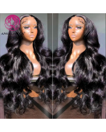 Body Wave Wig Natural Black 36 Inch Lace Frontal Wig Virgin Raw Cambodian Glueless Wig