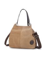 Women Casual Canvas Plaid Multi-Carry Handbag Shoulder Bag Crossbody Bag