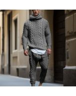 Winter Men's Thick Knitted Set