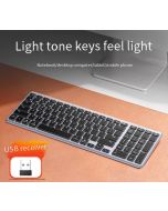 Ugreen KU005 Bluetooth / 2.4 GHz wireless membrane keyboard - black