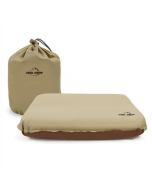 COOL CAMP CF-1111 Outdoor Automatic Inflatable Pillow Portable Travel Camping Tent Napping Foam Pillow (Khaki)