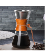 Heat-resistant glass coffee pot, convenient hand brewing pot, specifications: 600ml coffee pot with filter