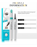 Four-prong eyebrow pencil wholesale waterproof and sweat-proof no smudge no fading liquid eyebrow pencil cross-border beauty