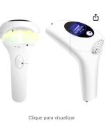 Depilador Laser Luz Pulsada 900 Mil Disparos Portátil Com Óculos de Proteção e Manual em Português BIVOLT