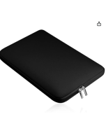 Capa para laptop LEORX com superfície para 13 polegadas MacBook Mac Air/Pro/Retina (Preto)