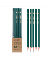 Deli 10 / pack hexagonal rod pencils for elementary school students writing exams sketching pencils children's stationery supplies