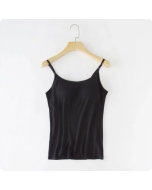 75% Off Blue Tank Top with Built-In Bra, Last Chance