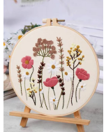 DIY Hand Embroidery Set with Flower Pattern