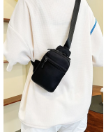 Black Minimalist Mini Sling Bag