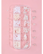 3D Butterfly and Pearl Nail Art Decorations: 1 Box