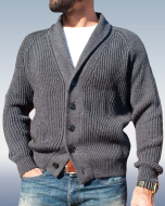 Lapel Long Sleeve Knit Cardigan Sweater for Men