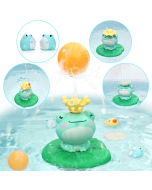 4 In 1 Baby Frogs Sprinkle Bath Toy
