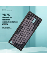 Bakeey YK75 84 Keys Low Profile Switch Mechanical Keyboard Tri-Mode BT5.0/2.4Ghz/USB OUTEMU Switch White Lighting Gaming Keyboard For Window Mac System - Yellow Red Switch