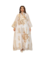 Middle East new burnt flower sequins dress light luxury celebrity party dress dress Muslim abaya