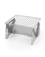 Outdoor folding barbecue removable stainless steel incinerator firewood stove camping portable assembly charcoal rack