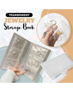 Transparent Jewellery Storage Book Set (No buttons) Lightweight Easily portable No More Lost Jewelry