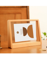 Acrylic Solid Wood Photo Frame Table Pendulum Creative Gift Ornament Stand 7 inch U-shape Photo Frame