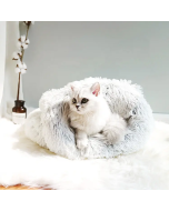 Soft plush Washable Luxury cat bed faux fur luxury cat cute blanket bed