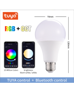 Tuya smart light bulb Bluetooth Bluetooth bulb light RGBCCT mobile phone control led bulb light five way