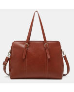 Faux Leather Multi-pocket Large Capacity 13.3 Inch Laptop Bag