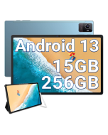 OUKITEL OKT3 Tablet Android 13, 10.5 Inch, 15GB RAM + 256GB ROM (TF 2TB) Gaming Tablet PC, 8250mAh Battery, 1920*1200 FHD+ Tablets, 16MP+8MP, Widevine L1/Octa-Core/Dual SIM 4G LTE/5G WIFI/BT5.0/GPS/OTG