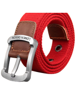  Canvas belt men women belt leisure trouser belt Korean version of the students pin buckle youth military training leather Belt Outdoor