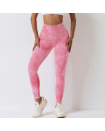  discount Europe and the United States seamless high-waisted yoga pants female tight running exercise pants quick-drying peach lift buttocks fitness pants