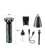 Kemei 2808 Cross border New Hairdressing Nose Hair Trimming Three in One Full Body Water Wash Shaver