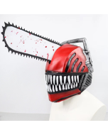 [Halloween Sale]New Chainsaw Man Headgear Cosplay Horror Scary Latex Mask Cos Costume