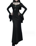[Halloween Sale]The Adams Family Hostess Tis Fishtail Dresses Women's