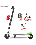 SUNNIGOO ES2 Long Range Electric Scooter Adults Powerful 250W Electric Scooter Sharing Mobility Escooter With Sharing APP GPS 36V