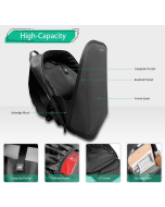 Crelander Laptop Backpack, Smart LED Dynamic Backpack Shoulder Luggage Bag Cycling Travel Daypack Rucksack Personalized Gifts for Men Wome