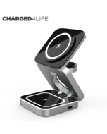 wholesale chargers 2023 New 3 in 1 Magnetic Wireless Charger Foldable for iPhone15 14 watches earphones Multifunctional charger