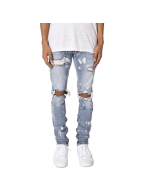 Men's slim ripped jeans