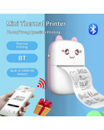 New mini portable label printer photo thermal sticker barcode handheld printer gift