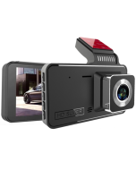 XH-V2 4 inch car recorder HD night vision free installation, style: key models (dual-recording)