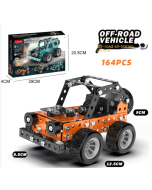Children's assembled toy off-road vehicle