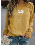 Patchwork Long Sleeve Sweatshirts with Stylish Print Designs