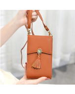 Bohemian Tassel Shoulder Bag 5.5 Inches Phone Bag For Women