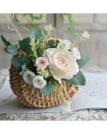 Flower basket rattan hand-woven hand-held basket
