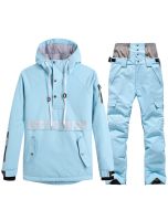 Thickened Hooded Ski Suit for Couples - Warm Snowboarding Clothing