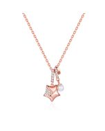 S925 Sterling silver Star necklace collarbone chain