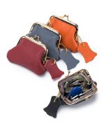Leather cowhide vintage coin purse wallets