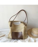 Women'S Hand Bags Personalized Summer Sea Beach Trim Raffia Cheap Straw Tote Bag