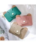 Original designer cute ins style small card bag women's ultra thin animal fashion business card holder new leather card case