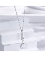 s925 sterling silver Water Drop necklace collarbone chain