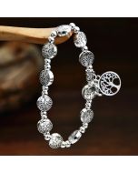 Silver bracelet with bells