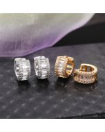 French luxury ear bone clips fashion design full of diamonds zirconia ear buckle men and women universal trend jewelry